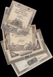 London Coins : A163 : Lot 1454 : France (7), Assignats from French Revolution, 10 livres dated 1791, with Siege de Mayence red hand s...