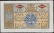 London Coins : A163 : Lot 1560 : Scotland Bank of Scotland 20 Pounds dated 11th June 1956 series 6/A 3094, large note, (Pick94e), lig...