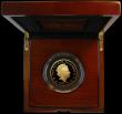 London Coins : A163 : Lot 1690 : Five Hundred Pounds Britannia 2015 Five Ounce Gold Proof (.999 pure) FDC Britannia with Trident over...