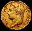 London Coins : A163 : Lot 2085 : France 40 Francs Gold 1812A KM#696.1 NVF/GF the obverse with some light scratches
