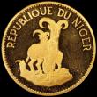 London Coins : A163 : Lot 2128 : Niger 25 Francs 1968 Barbary Sheep KM#9 in a PCGS holder and graded PR66 Deep Cameo, only 1000 piece...