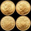 London Coins : A163 : Lot 2332 : Switzerland 20 Francs Gold 1935 L-B KM#35.1 (4) UNC
