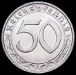 London Coins : A163 : Lot 2462 : Germany - Third Reich 50 Reichspfennigs 1939G KM#956 Lustrous UNC, scarce thus