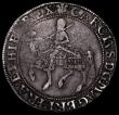 London Coins : A163 : Lot 291 : Halfcrown Charles I Group 2, second horseman, type 2a, Smaller horse, cross on housing, Reverse: Ova...
