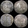 London Coins : A163 : Lot 369 : Threepence Elizabeth I 1573 Taller Bust S.2566 mintmark Acorn, VF, Halfgroat Elizabeth I Second Issu...