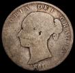 London Coins : A163 : Lot 634 : Halfcrown 1861 Good/Fair, one of the 'missing' dates in the Young Head Halfcrown series, m...