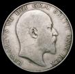 London Coins : A163 : Lot 665 : Halfcrown 1905 ESC 750 Near Fine reverse VG as the I of HONI and P of PENSE are not visible