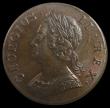 London Coins : A163 : Lot 700 : Halfpenny 1745 Peck 875 UNC an extremely choice example, attractively toned with small traces of lus...