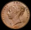 London Coins : A163 : Lot 772 : Penny 1860 60 over 59 Copper, Peck 1521, UNC with traces of lustre in an LCGS holder and graded LCGS...