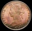 London Coins : A164 : Lot 1159 : Halfpenny 1861 Freeman 276 dies 6+E UNC with good subdued lustre, and with an attractive blue tone o...
