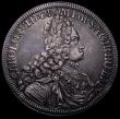 London Coins : A164 : Lot 299 : Austria Thaler 1721 KM#1594 GVF with traces of mounting on the reverse rim at 3 and 9 o'clock