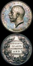London Coins : A164 : Lot 717 : Royal Society of Arts, Manufacture and Commerce, President's Medal 1910, 56mm diameter in silve...