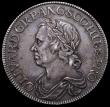 London Coins : A164 : Lot 875 : Crown 1658 8 over 7 ESC 10, Bull 240, NEF with the die flaw at a very early stage, a small haymark o...