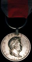 London Coins : A165 : Lot 1403 : Hanoverian Medal for Waterloo 1815 awarded to Soldat Ludwig Schnat, Landwehr Battalion, Hameln. VF w...