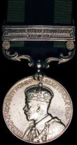 London Coins : A165 : Lot 1405 : India General Service Medal with North West Frontier 1930-31 clasp, awarded to 8573 SWR.Mohd Dazim, ...