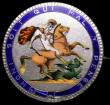 London Coins : A165 : Lot 1438 : Enamelled Crown George III 1817-1820 5 colours, good workmanship, on a pin brooch mount