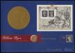 London Coins : A165 : Lot 1590 : Numismatic First Day Cover - William Wyon 150th Anniversary comprising Sovereign 1884M George and th...