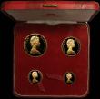 London Coins : A165 : Lot 1887 : Isle of Man 1973 Gold Proof Set a 4-coin set comprising Five Pounds, Two Pounds, Sovereign and Half ...