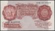 London Coins : A165 : Lot 196 : Ten shillings Peppiatt B256 issued 1948, unthreaded variety first series 59O 814939, about UNC