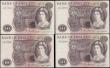 London Coins : A165 : Lot 208 : Ten Pounds Hollom B299 issued 1964 (4) first run series A01 711617 about UNC to UNC, mid series cons...