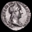 London Coins : A165 : Lot 2080 : Roman Denarius Sabina (128-136/7AD) Obverse: Bust right, draped, head diademed, SABINA AVGVSTA HADRI...