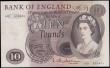 London Coins : A165 : Lot 209 : Ten Pounds Hollom B299 issued 1964 first run serial A01 635401, about UNC