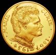 London Coins : A165 : Lot 2152 : France 100 Francs 1984 50th Anniversary of the Death of Marie Curie Gold Proof  KM#955b nFDC with so...