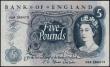 London Coins : A165 : Lot 218 : Five Pounds Fforde B315 issued 1967 replacement 06M 386473 About UNC