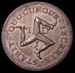 London Coins : A165 : Lot 2209 : Isle of Man Penny 1733 Silver Proof, interior of cap plain, 8.83 grammes, S.7408c, die rotation of a...