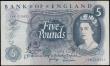 London Coins : A165 : Lot 223 : Five Pounds Page B325 issued 1971 replacement series 13M 115431, pressed EF, looks better