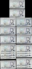 London Coins : A165 : Lot 232 : Five Pounds QE2 pictorial type and Duke of Wellington (18) being Page (9) 1971 issue B332 first seri...