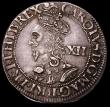 London Coins : A165 : Lot 2457 : Shilling Charles I York Mint, S.2870, North 2316, Reverse: Square-topped shield with EBOR above, min...