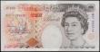 London Coins : A165 : Lot 258 : Ten Pounds QE2 and Charles Dickens signature Kentfield B368 issued 1992 Crown at top right, scarce f...