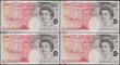 London Coins : A165 : Lot 262 : Fifty Pounds Kentfield 1994 issue B377cs Column Sort a run of (4) consecutive numbers L53 247662 - 2...