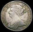 London Coins : A165 : Lot 2723 : Halfcrown 1713 Plain in angles DVODECIMO ESC 584, Bull 1376 VF/About VF with some adjustment lines, ...