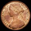 London Coins : A165 : Lot 2837 : Penny 1860 Toothed Border, N over sideways N in ONE, Gouby BP1860JA, Satin 11, UNC or near so and lu...