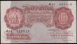 London Coins : A165 : Lot 302 : Ten Shillings Mahon B210 Red/Brown Britannia medallion issue 1928 low inaugural run series A01 00031...