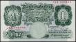 London Coins : A165 : Lot 315 : One Pound Green Catterns B226 issued 1930 series 16A 596444 GEF