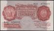 London Coins : A165 : Lot 322 : Ten Shillings Peppiatt B235 Unthreaded Red/Brown First Period issue 1934 last series A60 478009 UNC ...