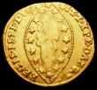 London Coins : A165 : Lot 3709 : Italian States - Venice Gold Zecchino, Lodovico Manin undated (1789-1797) KM#755 Fine, clipped