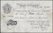 London Coins : A165 : Lot 372 : Five Pounds Beale White Note B270 dated 11th March 1952, series X25 075089, Fine with pinhole to lef...