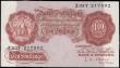 London Coins : A165 : Lot 377 : Ten Shillings O'Brien, B271 Red/Brown issue 1955, an earlier piece from the sub series Z03Y 217...
