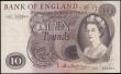 London Coins : A165 : Lot 407 : Ten Pounds Hollom Lion & Key B299 Brown issue 1964 first run A01 602863 UNC