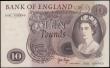 London Coins : A165 : Lot 437 : Ten Pounds Page Lion & Key B326 Brown issue 1971 series B08 696469 UNC