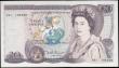 London Coins : A165 : Lot 467 : Twenty Pounds QE2 pictorial type & William Shakespeare, Somerset B350 Purple & Green issue 1...