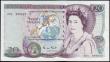 London Coins : A165 : Lot 576 : Twenty Pounds&nbsp;Gill QE2 Pictorial & William Shakespeare&nbsp;B355 issued 1988 rare LAST RUN ...