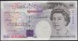 London Coins : A165 : Lot 587 : Twenty Pounds Kentfield QE2 and Michael Faraday B371 issued 1991 Crown at top right, scarce low seri...