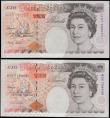 London Coins : A165 : Lot 591 : Ten Pounds  Replacement issues (2) comprising Lowther QE2 and Charles Dickens B383 Replacement issue...