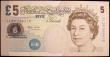 London Coins : A165 : Lot 594 : Five Pounds Lowther QE2 and Elizabeth Fry B394 Full Halo Replacement issue 2002 LAST RUN series LL90...
