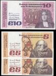 London Coins : A165 : Lot 634 : Ireland Republic The Central Bank of Ireland 1976-82 Issues (3) including a consecutive set 5 pounds...